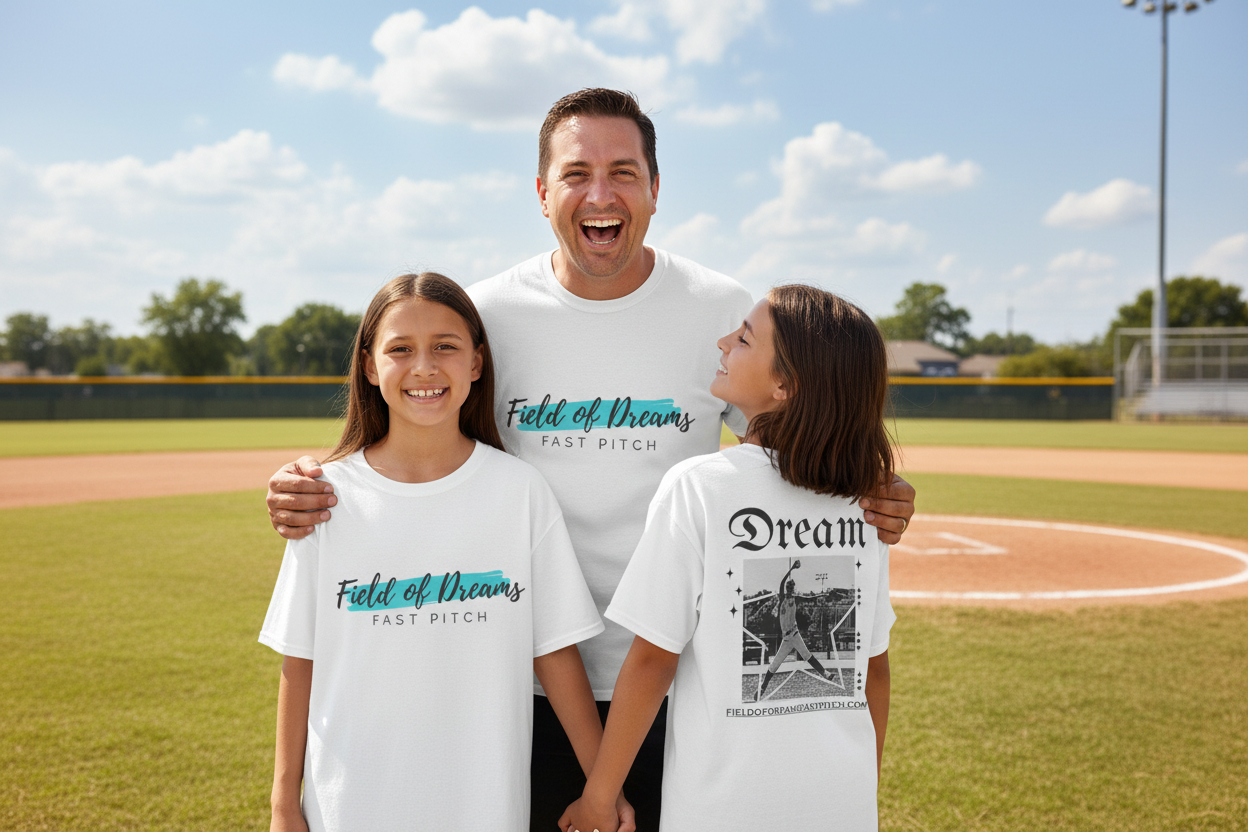 Chick-Shirts ~ Field of Dreams Fast Pitch YOUTH Sports Tee