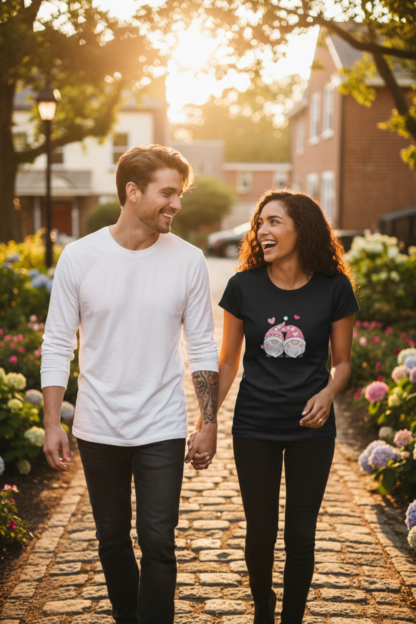 Gnome Couple Love - Black Variant Lifestyle
