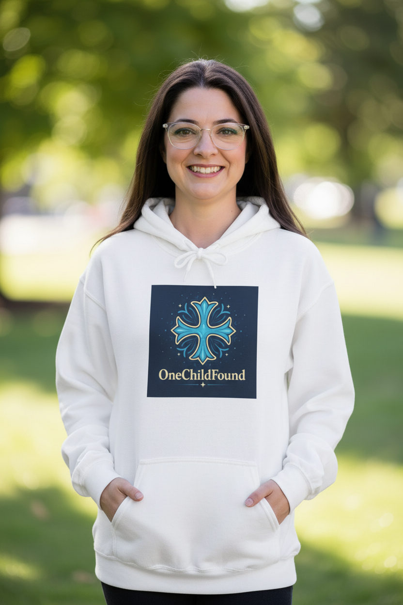 Holly in OneChildFound Hoodie - Clear Frames
