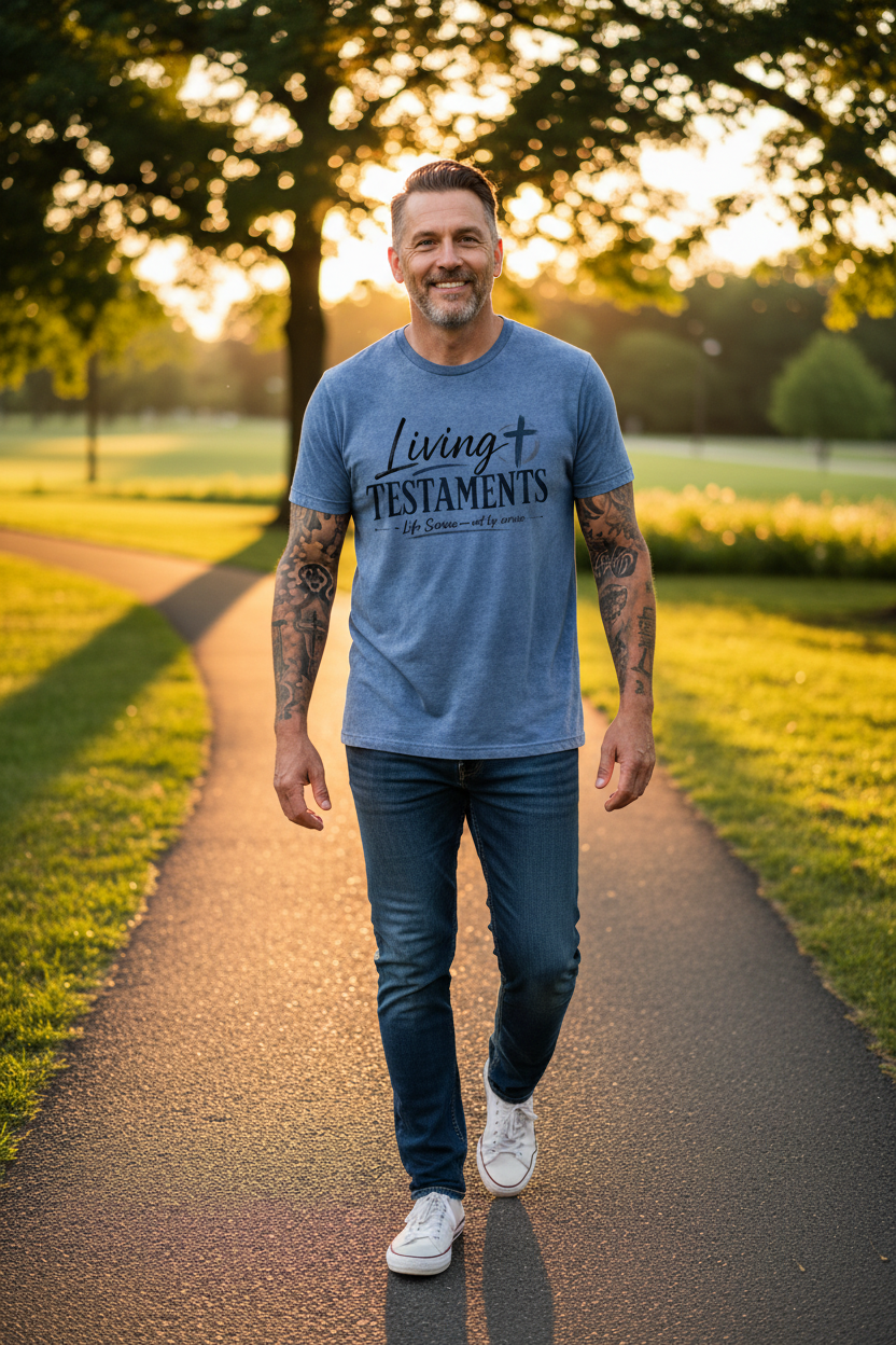 Living Testaments — Blue Jean variant lifestyle