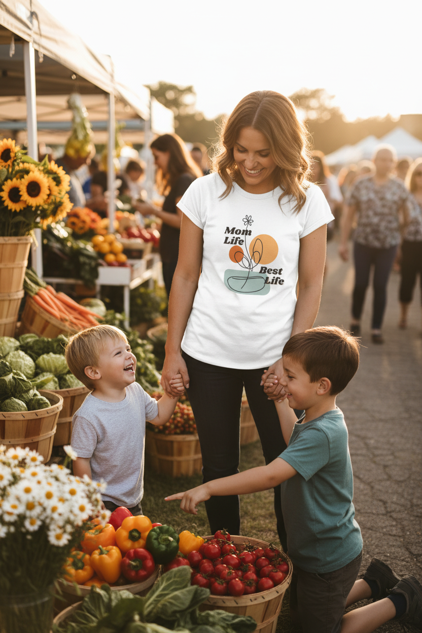 Mom Life Best Life - Farmer's Market Lifestyle
